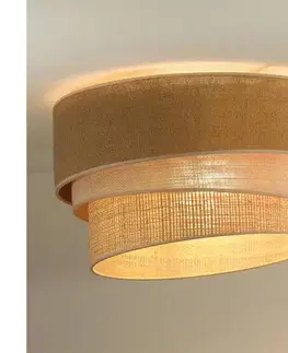 Svietidlá  - Stropné svietidlo YUTE TRIO 1xE27/15W/230V pr. 45 cm hnedá/šedá/béžová 603805