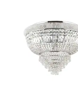 Svietidlá Ideal Lux - Krištáľové stropné svietidlo DUBAI 24xE14/28W/230V pr. 78 cm chróm 243566