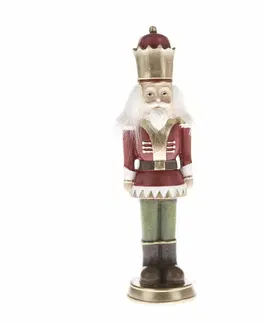 Vianočné dekorácie Vianočná dekorácia Luskáčik červená, 5 x 17,5 cm​