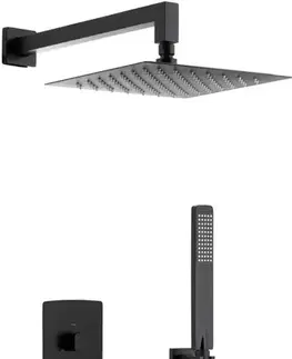 Kúpeľňové batérie KFA KFA - MOKAIT podomietkový sprchový set, čierna 5539-511-81
