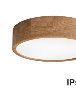 Svietidlá  Kúpeľňové stropné svietidlo CLEO 3xE27/24W/230V IP54 pr. 37,5 cm dub 5907623600028