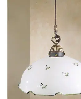 Svietidlá Kolarz 731.30.21 - Luster na lanku NONNA 1xE27/75W/230V zelená 731.30.21