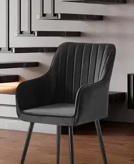 Jedálenské zostavy Stolička Nova - Anthracite, Black