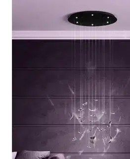 Svietidlá Eglo 390435 - LED stlmiteľný luster na lanku ADRADOS 6xLED/4,2W/230V čierny/číry 390435