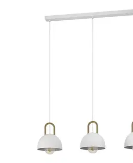 Svietidlá Eglo 99696 - Luster na lanku CALMANERA 3xE27/40W/230V biela 99696