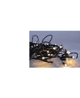Vianočné osvetlenie  LED vonkajšia vianočná reťaz 400 LED 20m prívod 5m 8 funkcií IP44 teplá biela