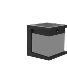 Záhradné lampy Philips - solárne LED nástenné svietidlo DIARA so senzorom, 3,8 W / 3,7 V, 800 mAh, IP44 872110310553000