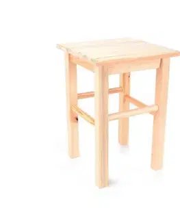 Stolčeky Kinekus Stolček drevený Štvorec 32x32x45,5cm