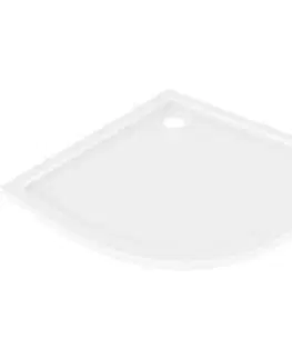 Vane MEXEN - Flow Sprchová vanička štvrťkruh slim 80 x 80, biela lesk 46Q108080