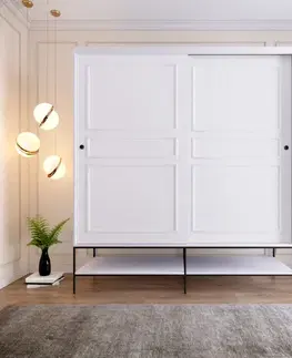 Šatňové skrine Šatníková skriňa Martin 190 - White