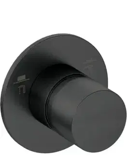 Kúpeľňové batérie DEANTE - Silia nero Sprchová batéria, s prepínačom sprchy - horizontálna BQS_N46P