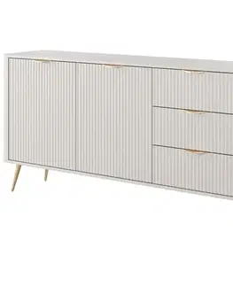 Komody do spálne Komoda Lante C 163 2D3S beige