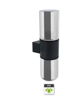 Vonkajšie moderné svietidlá Záhradná lampa Beryl 04599 2 x E27 C black