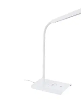 Lampy Eglo 55123 - LED Stmievateľná stolná lampa s nabíjaním LED/5,5W/230V biela 55123