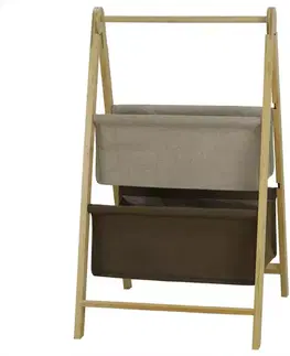 Kúpeľňové doplnky Dvojposchodový skladací stojan 44x44 h77