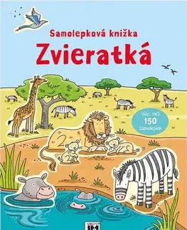 Nalepovačky, vystrihovačky, skladačky Zvieratká: Samolepková knižka