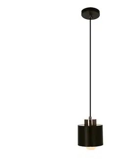 Svietidlá  Luster na lanku OLENA 1xE27/60W/230V čierna 31-78421