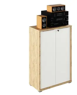 Kancelárske skrine KONDELA Rioma Typ 09 kancelárska skrinka dub artisan / biela