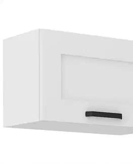 Kuchynské skrinky visiace Kuchynská skrinka LUNA biely mat/biely  60gu-36 1f