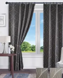 Závesy do spálne Záves na páske CELINA HM24399/135x250/sivý
