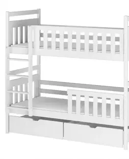 Poschodové postele Posteľ Monika 90x200 white
