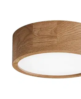 Svietidlá  Stropné svietidlo CLEO s pohybovým senzorom, 2× E27 (max. 24 W), 230 V, priemer 27,5 cm, dub 5907623622082