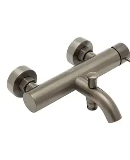 Kúpeľňové batérie Vaňová batéria SAT Aurum bez sprchového setu 150 mm brúsený gun metal SATBAUR222BGM SATBAUR222BGM