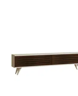 Konferenčné stolíky Televízny stolík Hill Walnut and White