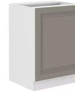 Kuchynské skrinky stojace Kuchynská skrinka Stilo claygrey/biely 60d 1f bb
