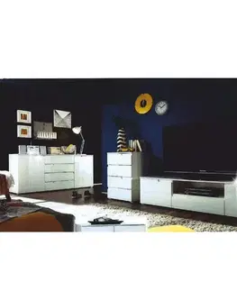 Obývacie steny KONDELA Spice obývacia izba biela