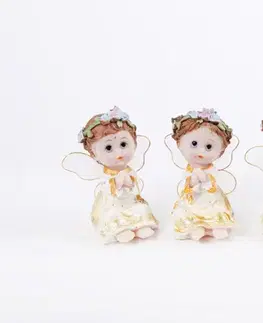 Sošky, figurky - anjeli MAKRO - Anjel sada 4ks 8cm