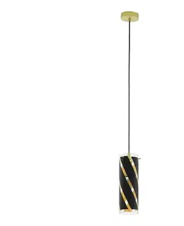 Svietidlá Eglo 97766 - Závesné svietidlo na lanku PINTO NERO 1 1xE27/60W/230V 97766