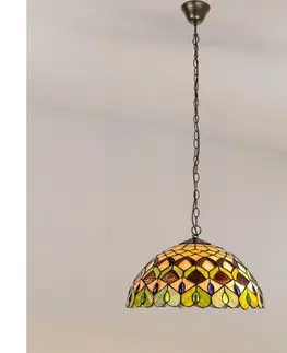 Svietidlá BRILAGI - Tiffany vitrážový luster na reťazi MARGARET 2xE27/60W/230V 63063