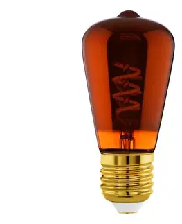 LED osvetlenie Stmievateľná LED žiarovka VINTAGE ST48 E27/4W/230V 2000K červená - Eglo 110199 110199