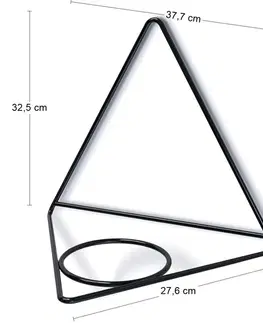 Stojany na kvetiny NABBI IKSH2M závesný držiak na kvetináč antracit