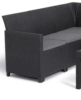 Záhradný nábytok KETER Záhradný set MARIANNE 5 corner small table | grafit