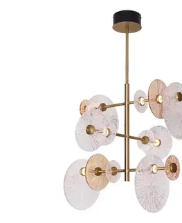 Svietidlá MAXLIGHT P0541 - LED Luster na tyči ALLURE 14xLED/5W/230V pr. 60 cm zlatá P0541
