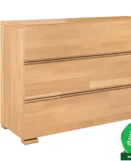 Komody do spálne Komoda drevená  buk 3s Skandica Vestre prírodná
