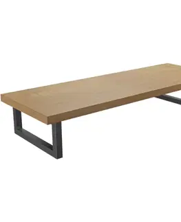 Kúpeľňový nábytok CERANO - Doska pod umývadlo Navira Pro + 2 konzoly pod dosku - dub medový - 80x46x3,6 CER-606045