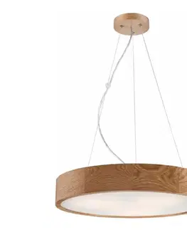 Svietidlá  Luster na lanku OAK 3xE27/60W/230V dub ø 47,5 cm LD-PD- 6.3/z dąb