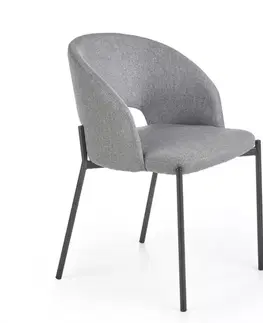 Čalúnené stoličky Stolička K373 tkanina/kov popol 51x57x77
