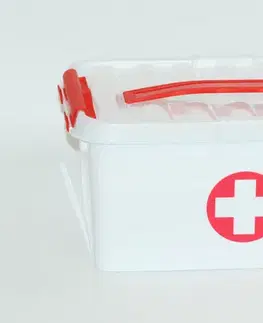 Boxy na skladovanie MAKRO - Lekárnička box, 20,5x14x30cm, umelá hmota