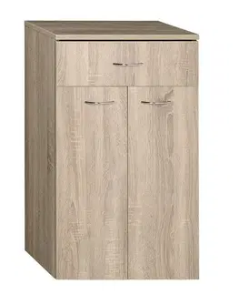 Kúpeľňový nábytok AQUALINE - ZOJA/KERAMIA FRESH skrinka spodná so zásuvkou 50x78x29cm, dub platin 50315