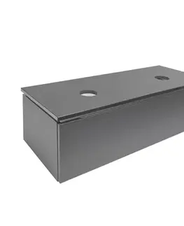 Kúpeľňový nábytok Kúpeľňová skrinka SAT Feel 120x30x46 cm antracit mat SATFEEL120ANTD SATFEEL120ANTD
