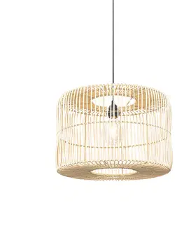 Závesné svietidlá Orientálny závesný luster ratan 45 cm - Maud