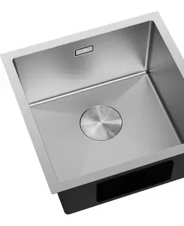 Kuchynské drezy MEXEN MEXEN - Trixo oceľový drez 1-bowl 440 x 440 mm, nerez 6413441000-01