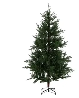Vianočné stromčeky KONDELA Trisy vianočný stromček s kovovým stojanom 180 cm zelená