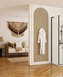 Sprchovacie kúty REA/S - Sprchová kabína Hugo Black 90x80 KPL-45222
