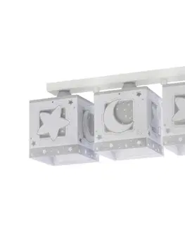 Svietidlá Dalber 63233NE - Detské stropné svietidlo MOONLIGHT 3xE27/60W/230V 63233NE