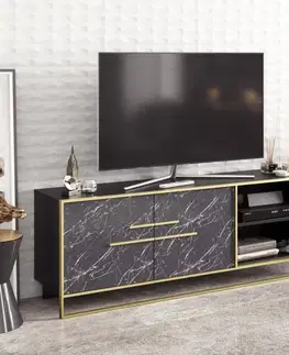 TV stolíky TV stolík Polka - Black